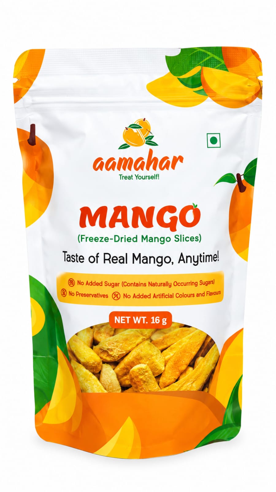 Aamahar Mango Freeze Dried Mango Slice (16gm)